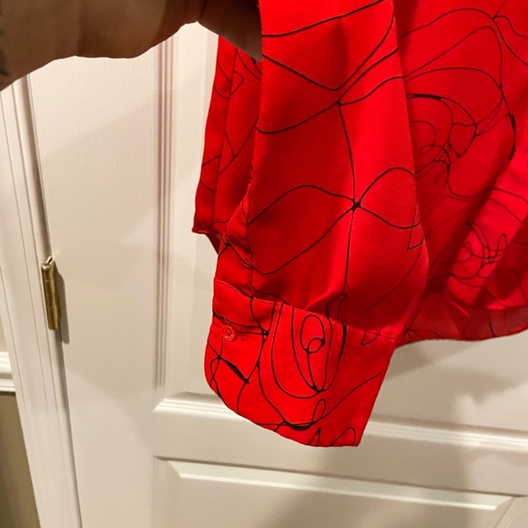 PAINTED ROSES BUTTON DOWN - Picture 5 of 5